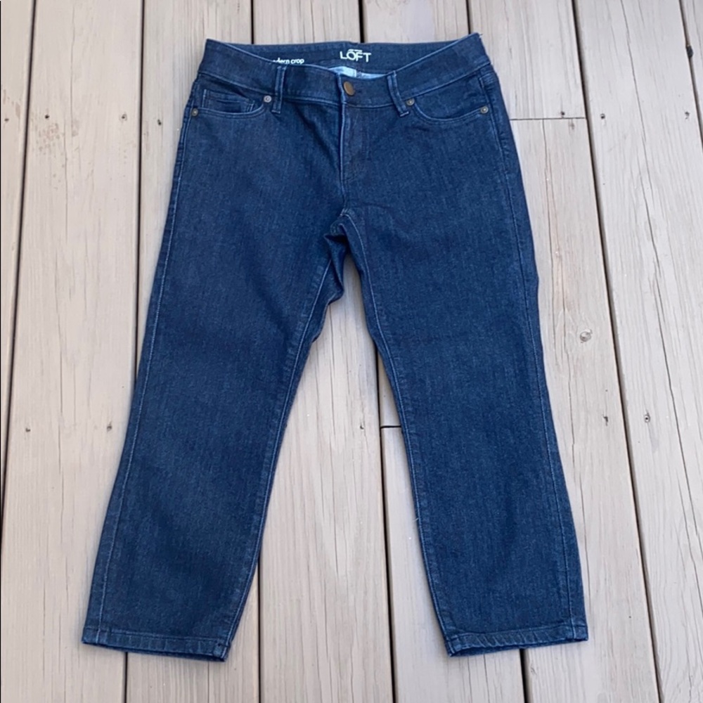 Loft dark wash jeans size 27/4P